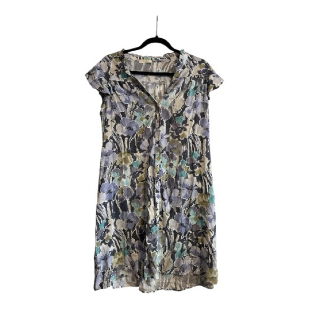 Lovestitch Floral Mini Dress - Blue and Green